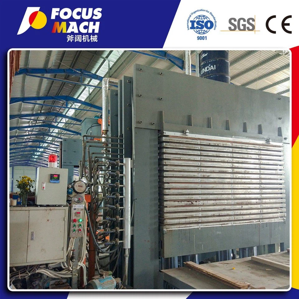 প্লাইউড/কণা বোর্ডের জন্য জলবাহী পাতলা পাতলা কাঠ হট প্রেস মেশিন